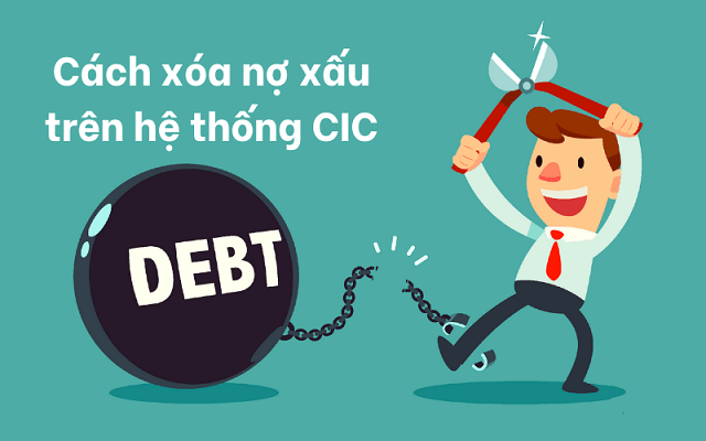Cách xóa nợ xấu CIC