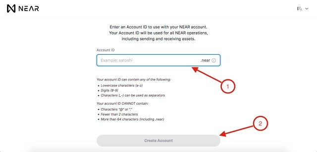 Điền Account ID cho ví điện tử của nhà đầu tư
